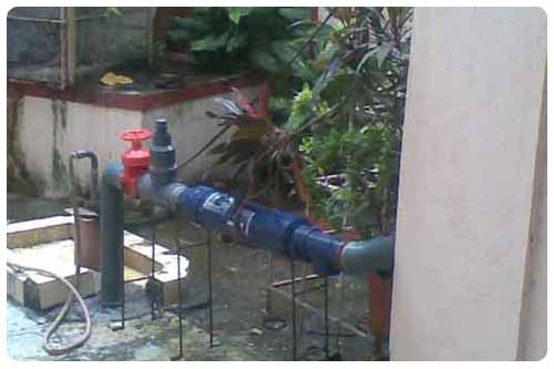 in line rain water filtration